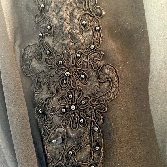 2 pc beaded chiffon nightwear set - M - Picture 4 of 7